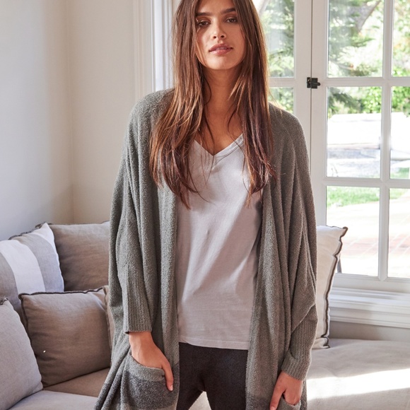Barefoot Dreams Sweaters - Barefoot Dreams Cliffside Wrap Cardigan OS Plus